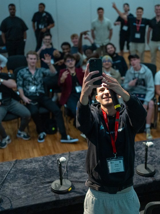 Jack with VP+ editors at a community meet-up